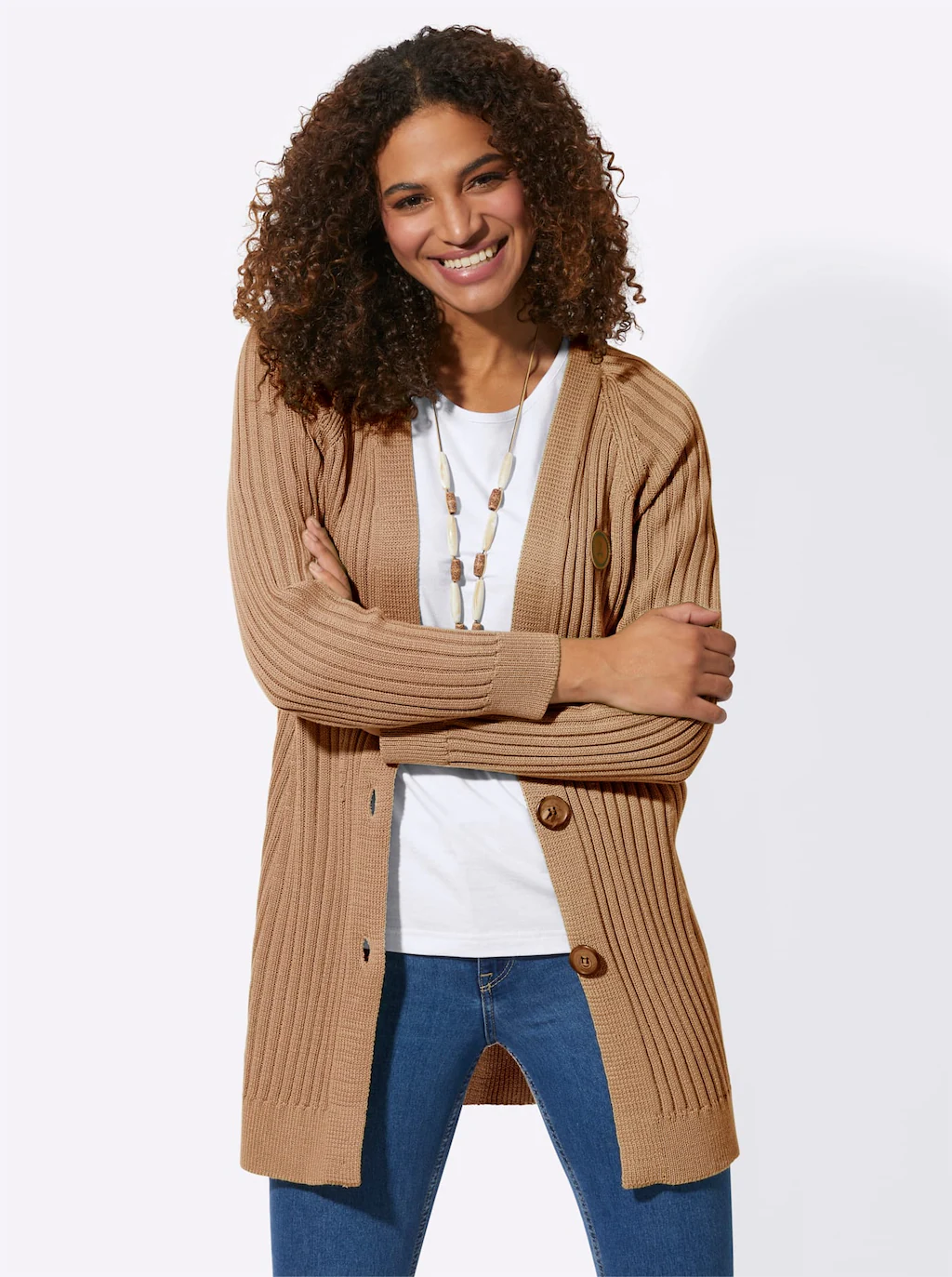 Casual Looks Longstrickjacke günstig online kaufen