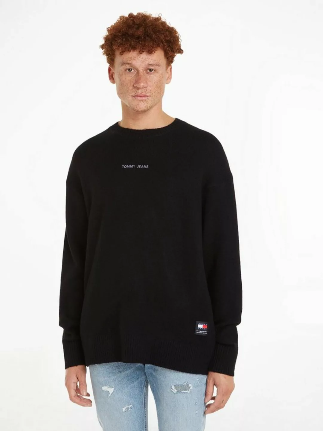 Tommy Jeans Strickpullover TJM REG N CLASSICS SWEATER EXT mit Rundhalsaussc günstig online kaufen