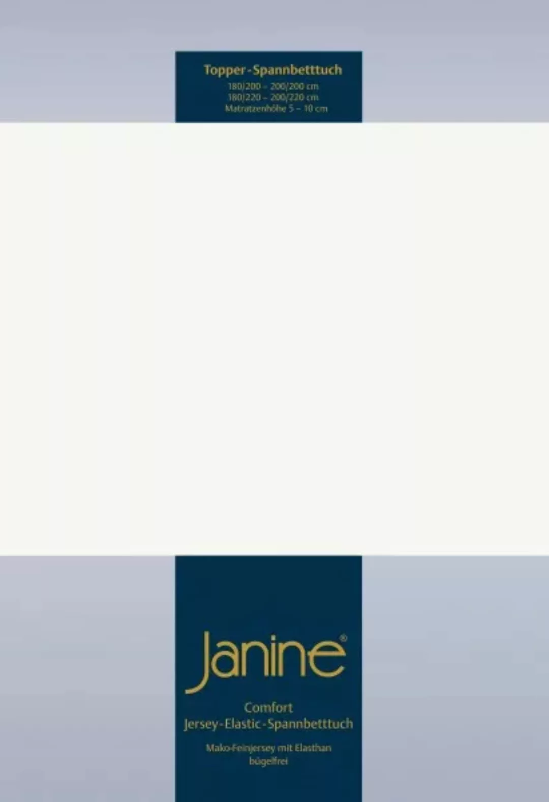 Janine Janine Topper-Spannbetttuch 5001 (für Box-Spring Betten) marine Größ günstig online kaufen