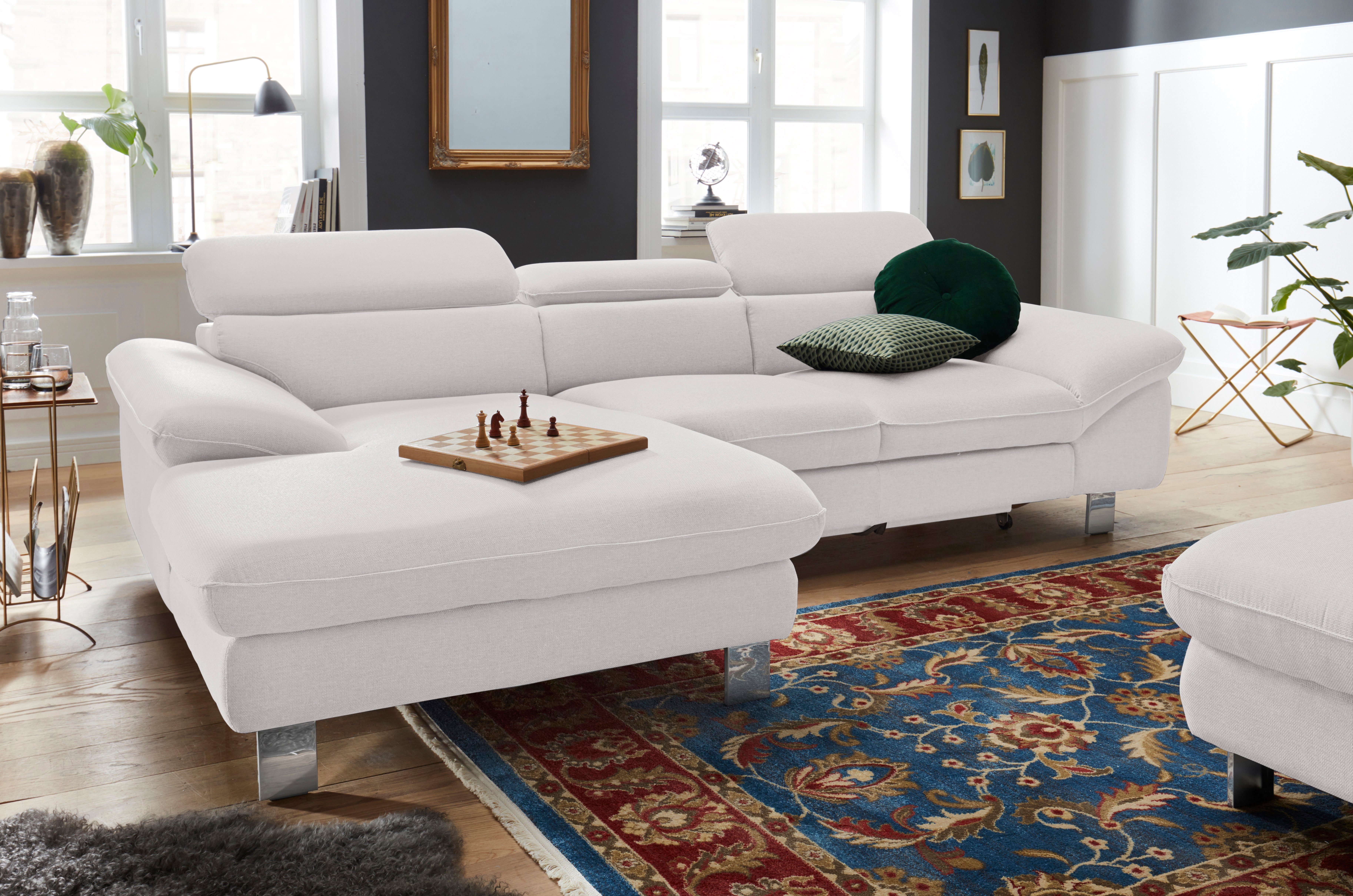 COTTA Ecksofa Driver L-Form, mit Kopfteilverstellung, günstig online kaufen