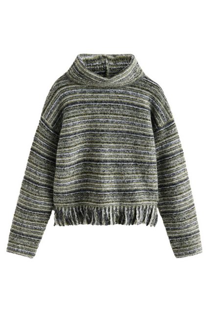 Next Rollkragenpullover Strickpullover mit Rollkragen, Fransen Spacedye (1- günstig online kaufen