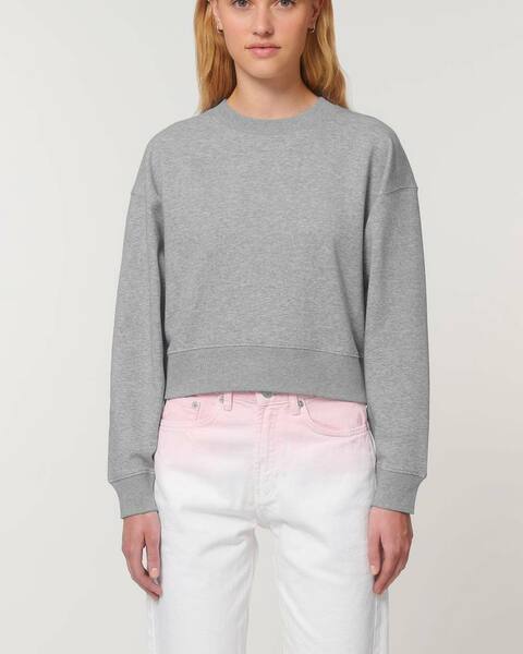 Kurz Geschnittenes Damen Sweatshirt | Bio-pullover | Nachhaltig | Fair Prod günstig online kaufen
