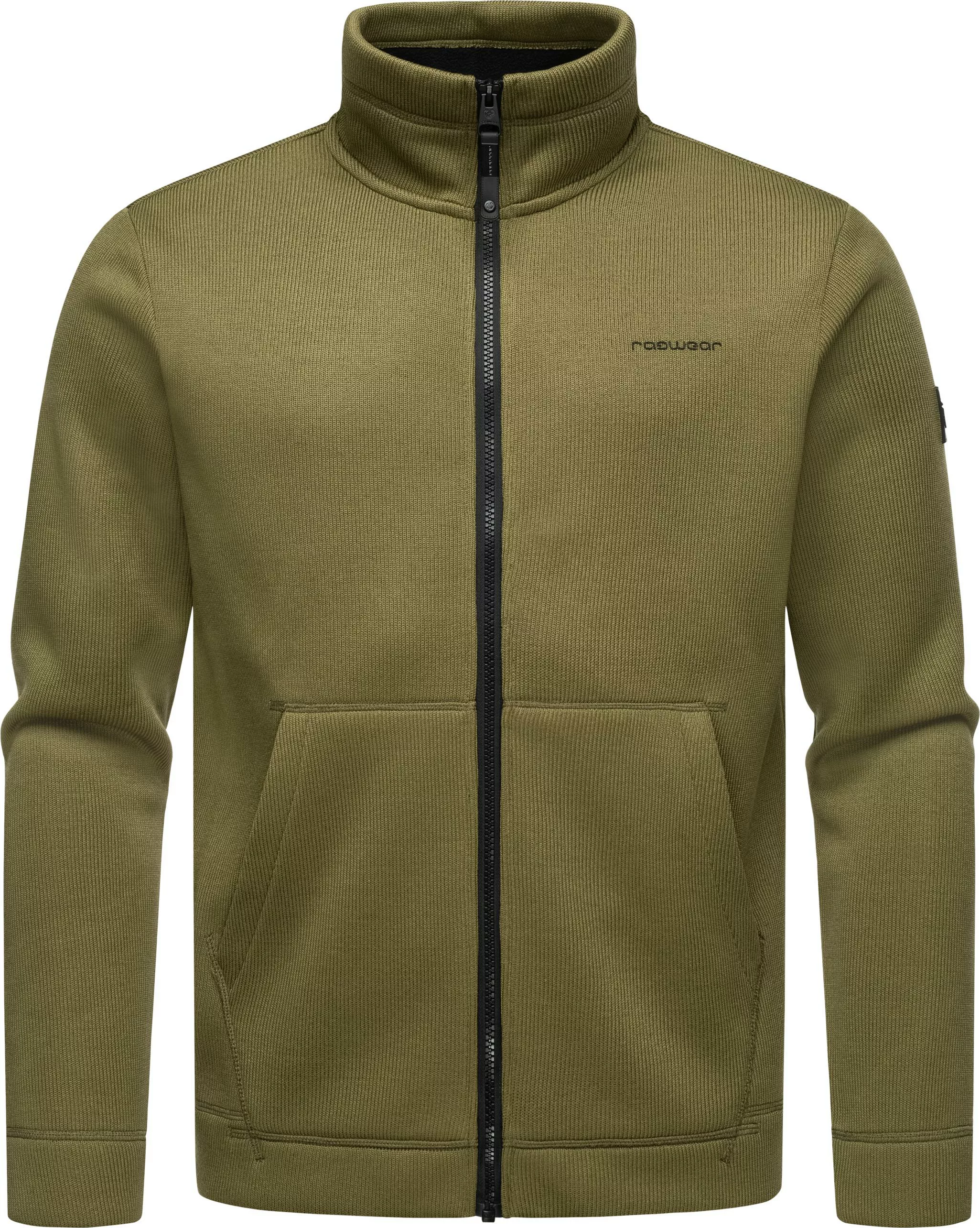 Ragwear Sweatjacke "Fabbian Collar", Herren Basic Feinstrick-Jacke günstig online kaufen