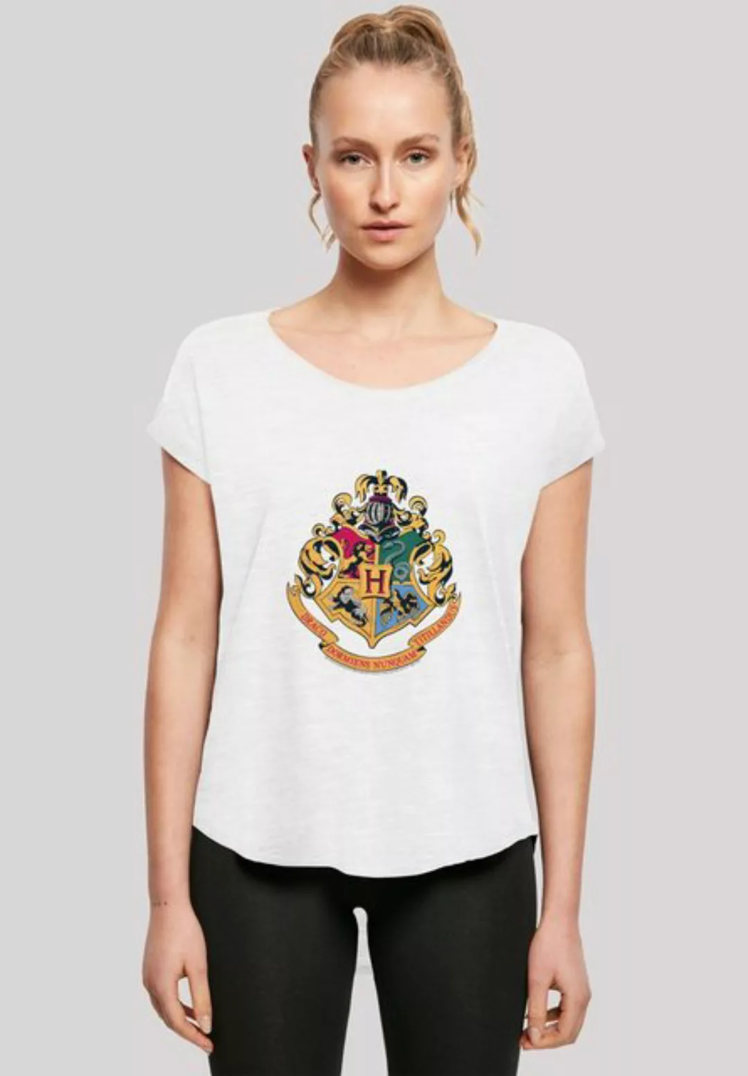 F4NT4STIC T-Shirt Harry Potter Hogwarts Crest Gold Print günstig online kaufen