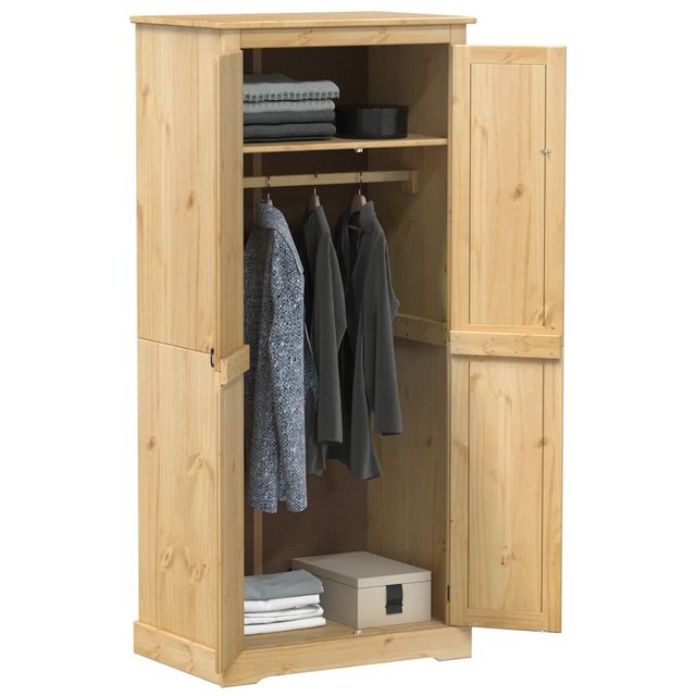 vidaXL Kleiderschrank Kleiderschrank Corona 76x50x170 cm Massivholz Kiefer günstig online kaufen