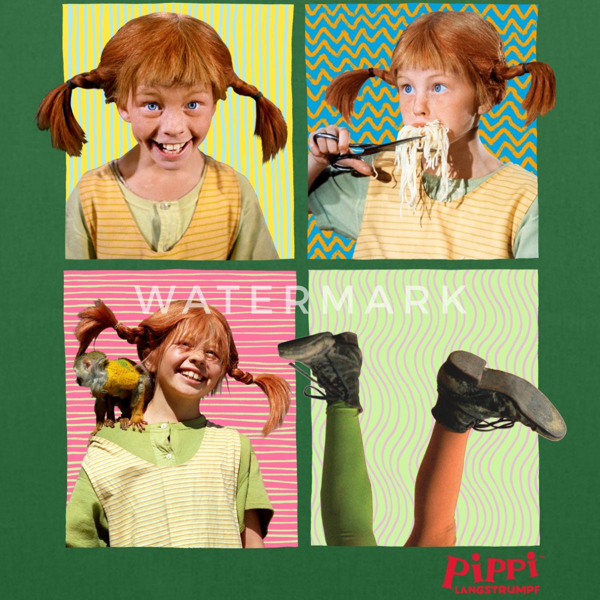 Spreadshirt Henkeltasche Pippi Langstrumpf Portraits Von günstig online kaufen