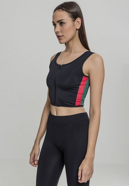 Urban Classics Damen Top Side Stripe Cropped Zip günstig online kaufen