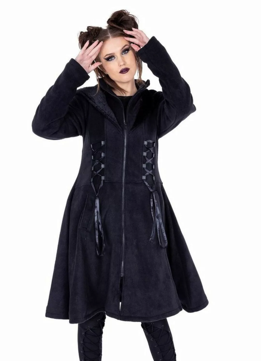 Poizen Industries Wintermantel Celine Coat Gothic Goth Vintage günstig online kaufen