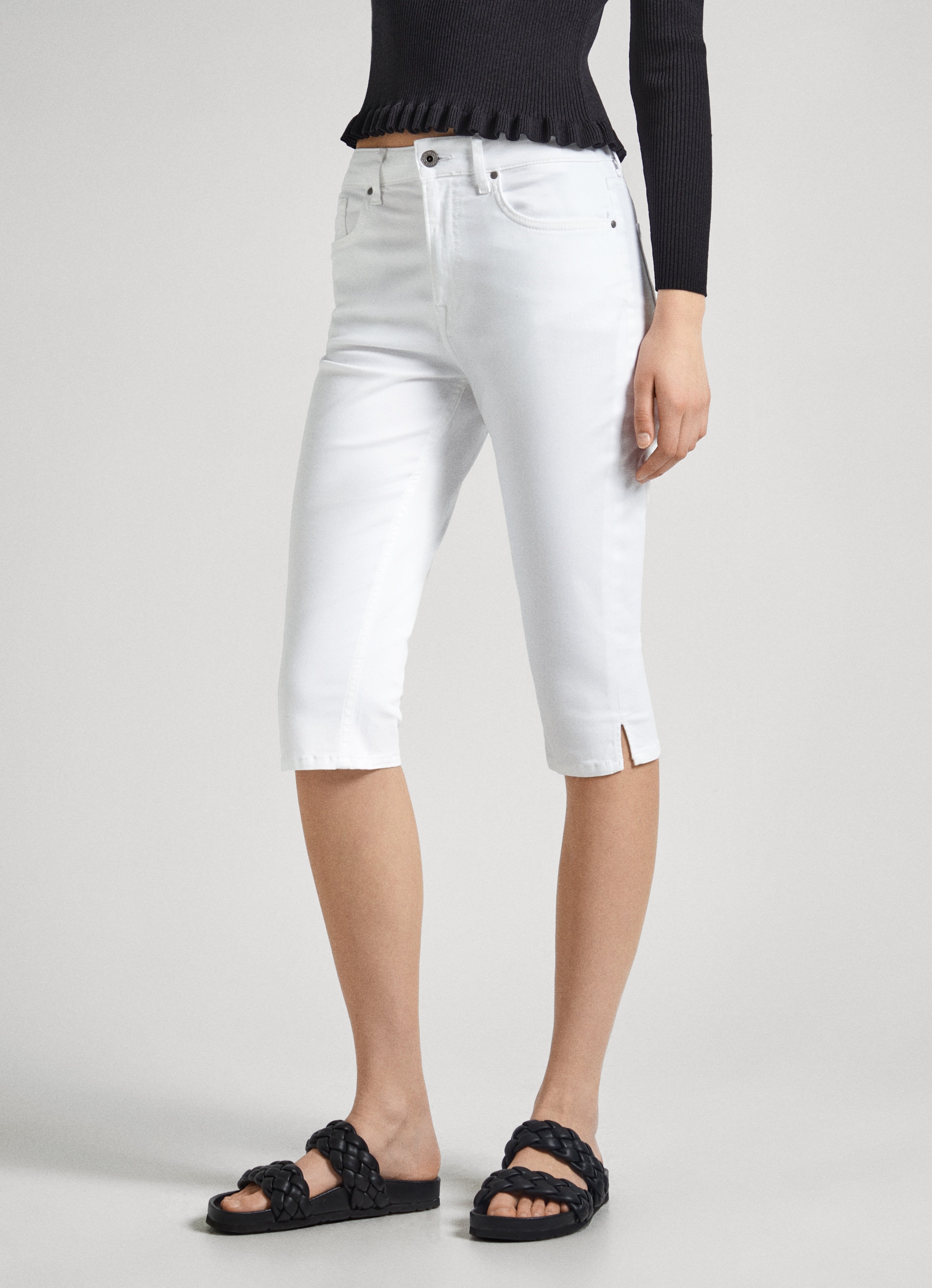 Pepe Jeans Caprijeans "SKINNY CROP", mit kleinen Schlitzen günstig online kaufen