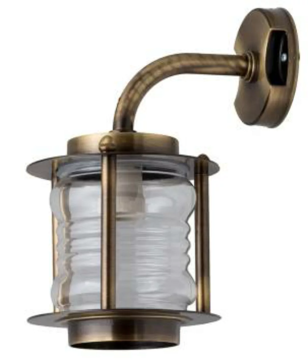 Wandlampe Außen Messing Glas Maritim Hof Terrasse günstig online kaufen