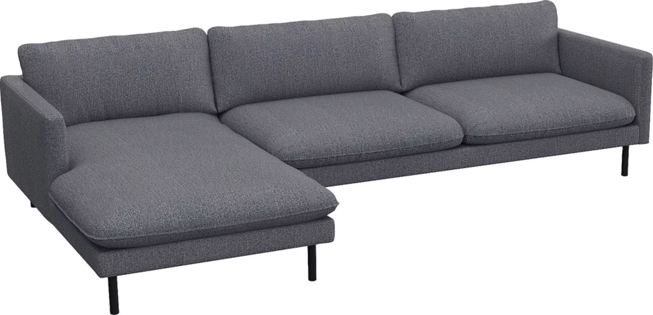 FLEXLUX Ecksofa "Bolzano, elegant und bequem, L-Form", Sitzaufbau mit Kalts günstig online kaufen