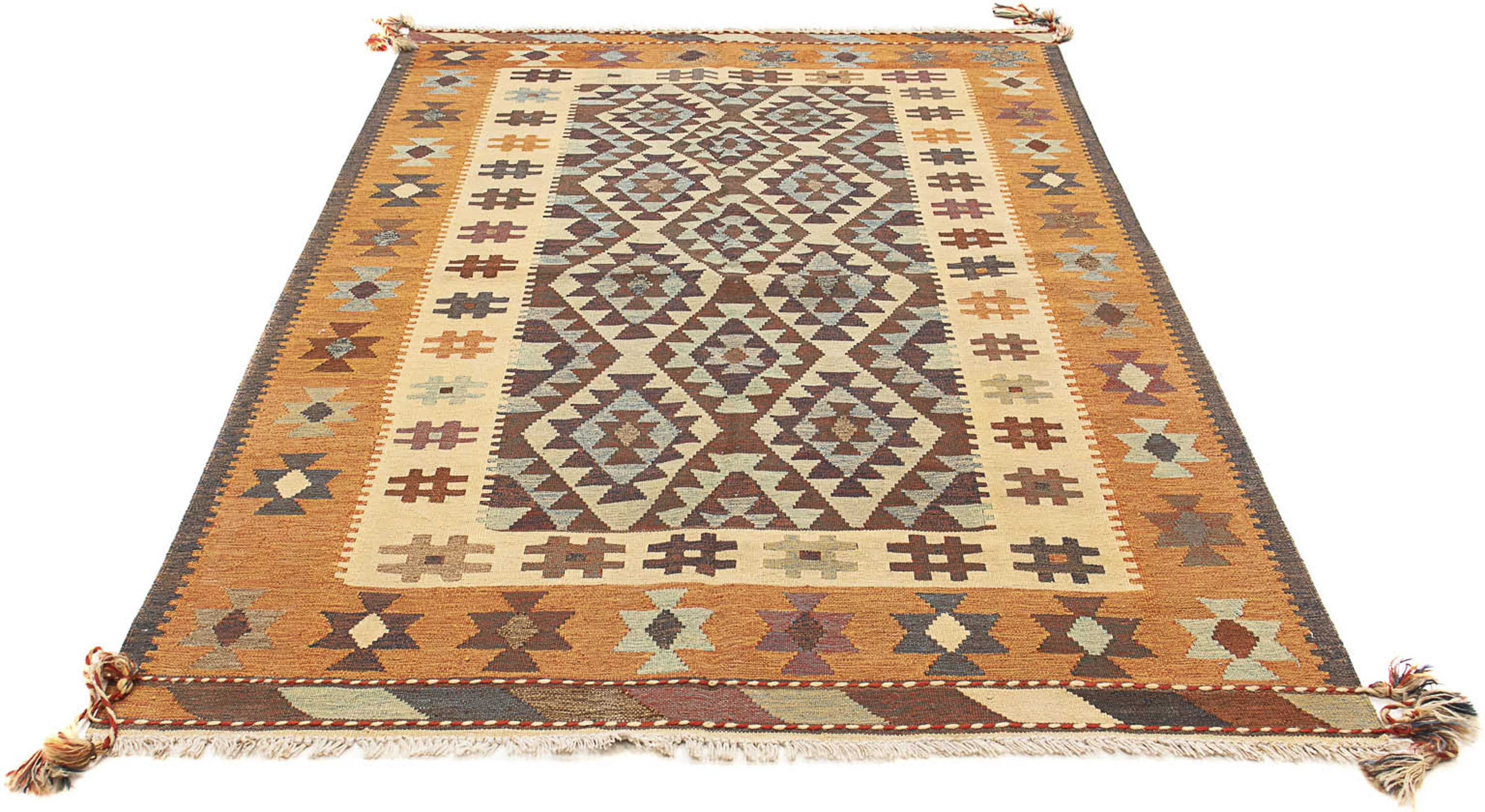 morgenland Wollteppich »Kelim - Oriental - 202 x 140 cm - mehrfarbig«, rech günstig online kaufen