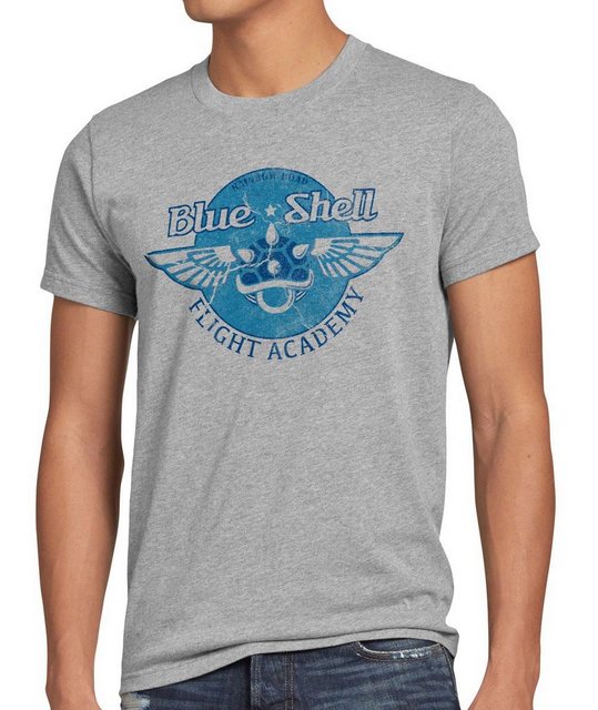 style3 T-Shirt Blue Shell luigi academy panzer kart mario wii switch rennen günstig online kaufen