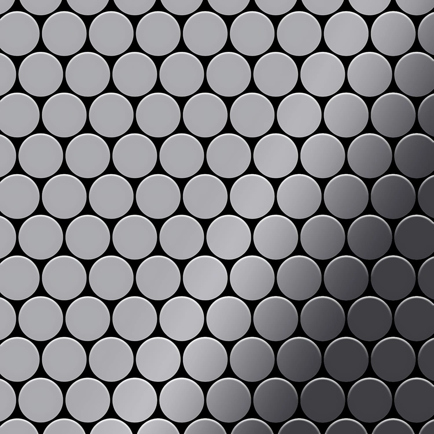 ALLOY Mosaik Fliese Massiv Metall Edelstahl Marine Hochglanz Grau 1,6mm Dom günstig online kaufen