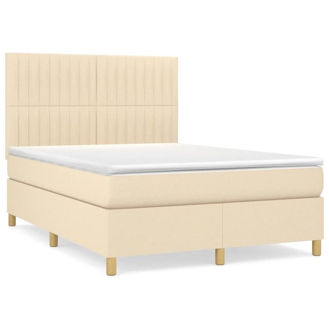 vidaXL Boxspringbett Bett Boxspringbett mit Matratze Stoff (140 x 200 cm, C günstig online kaufen