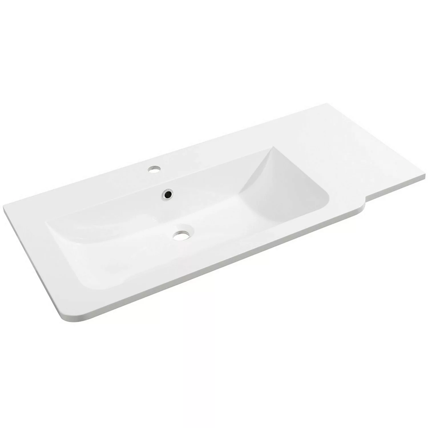 Fackelmann Marmor-Waschbecken 100 cm Luxor links günstig online kaufen