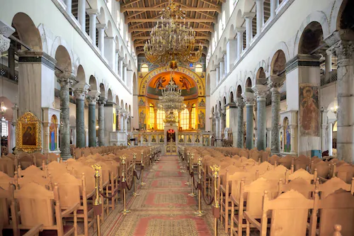 Papermoon Fototapete »ARCHITEKTUR-ORTHODOXE KIRCHE SALONIKI KATHEDRALE SÄUL günstig online kaufen