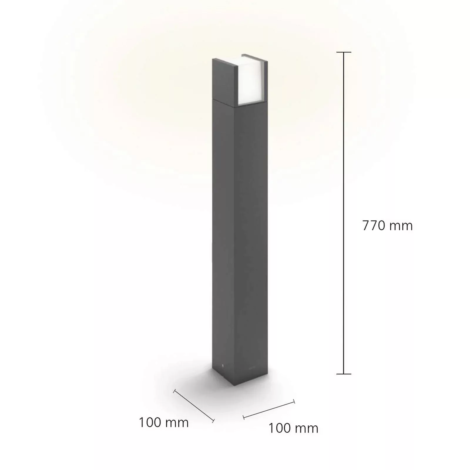 LED Wegeleuchte Arbour in Anthrazit und Weiß 3,8W 800lm IP44 günstig online kaufen