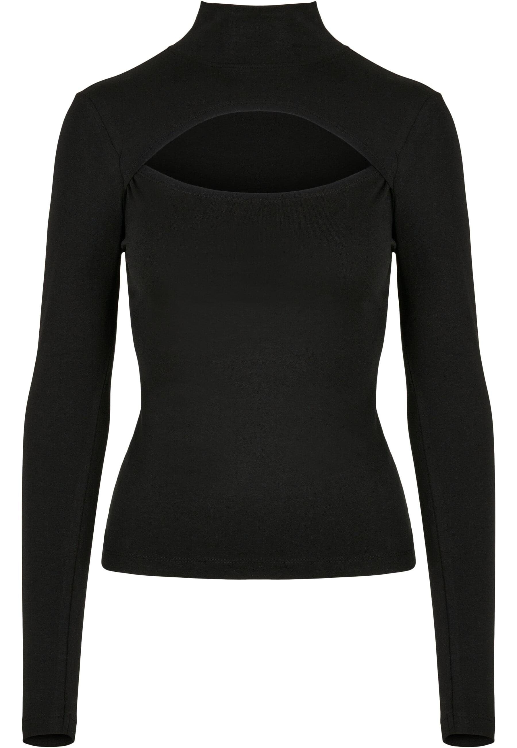 URBAN CLASSICS Langarmshirt "Urban Classics Damen Ladies Cut-Out Turtleneck günstig online kaufen