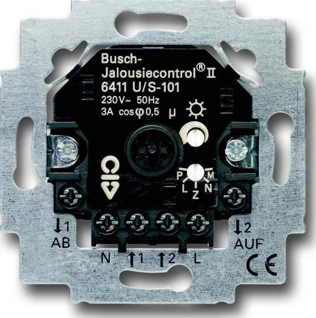 Busch-Jaeger Jalousiecontrol-Einsatz 2Schliesser 3A 690VA 6411 U/S-101 - 2C günstig online kaufen