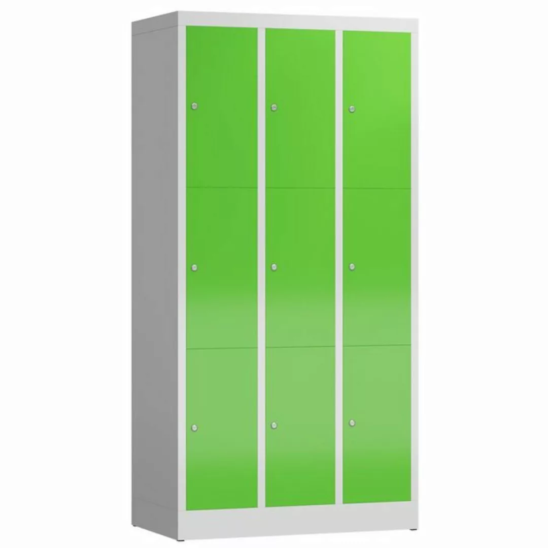 Steelboxx Fächerschrank ClassiX Schließfachschrank, 3 Abteile à 3 Fächer, 1 günstig online kaufen