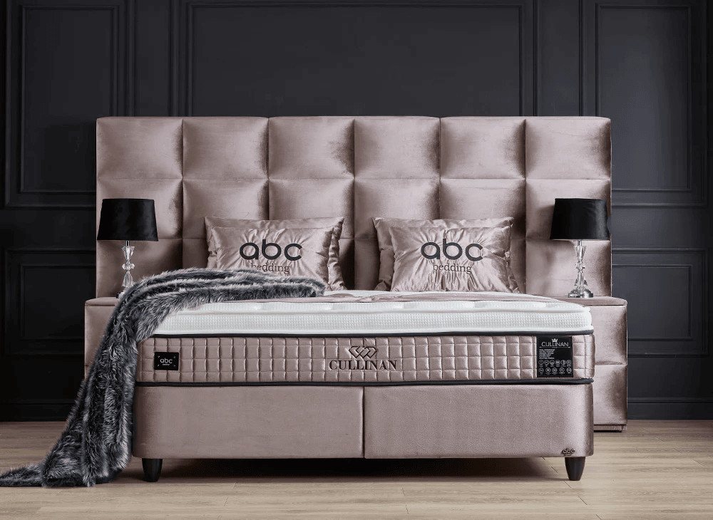 abc bedding Boxspringbett Komfortbett CULLINAN mit Samt Velours-Stoff in Be günstig online kaufen