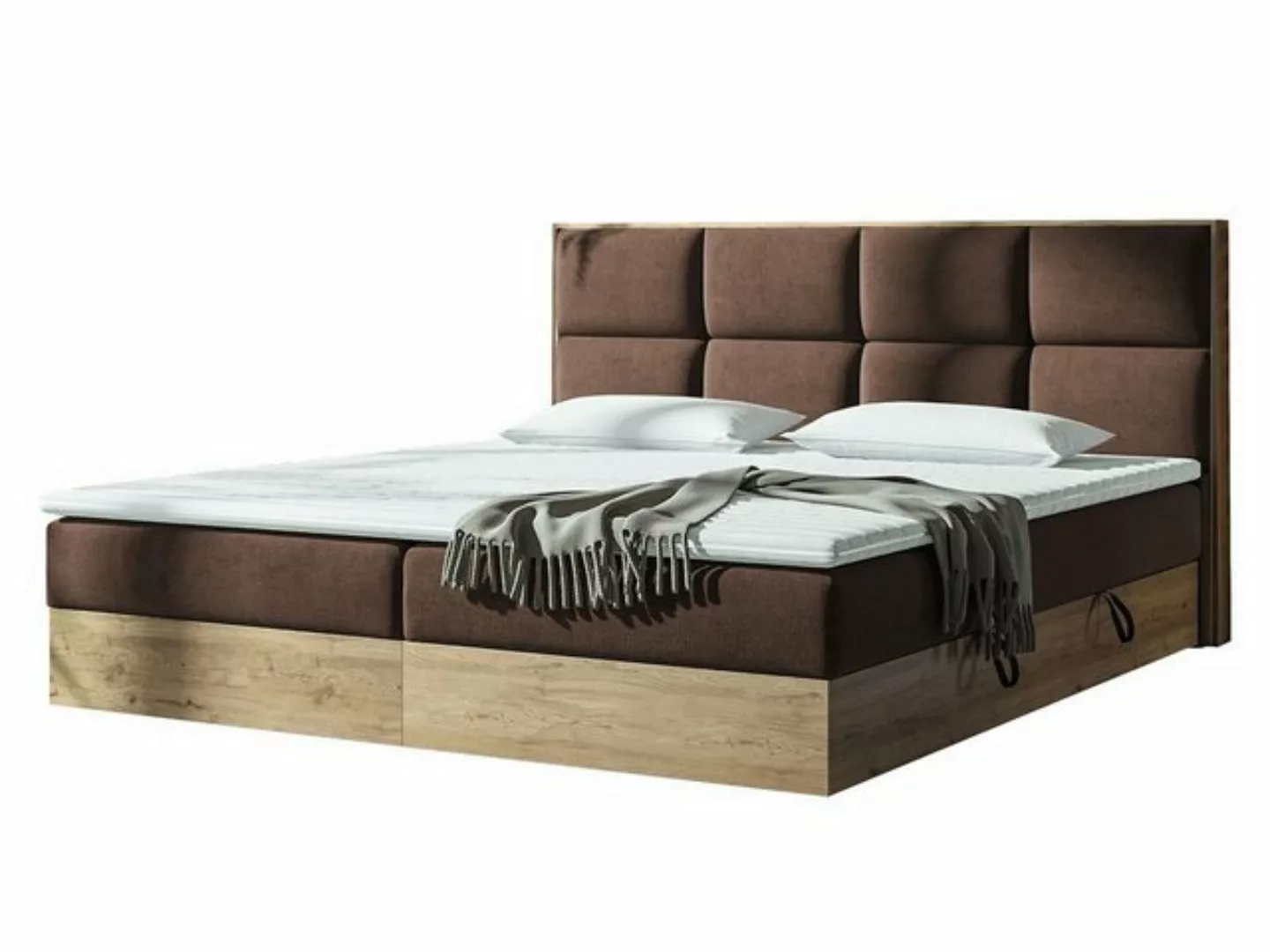 MIRJAN24 Boxspringbett Euphoria (Matratze und Topper), Polsterbett mit zwei günstig online kaufen