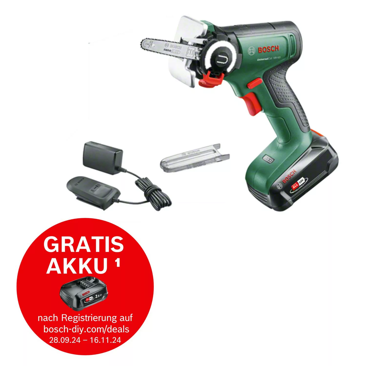 Bosch Akku-Säge mit NanoBlade-Technologie UniversalCut 18V-65 inkl. Akku günstig online kaufen