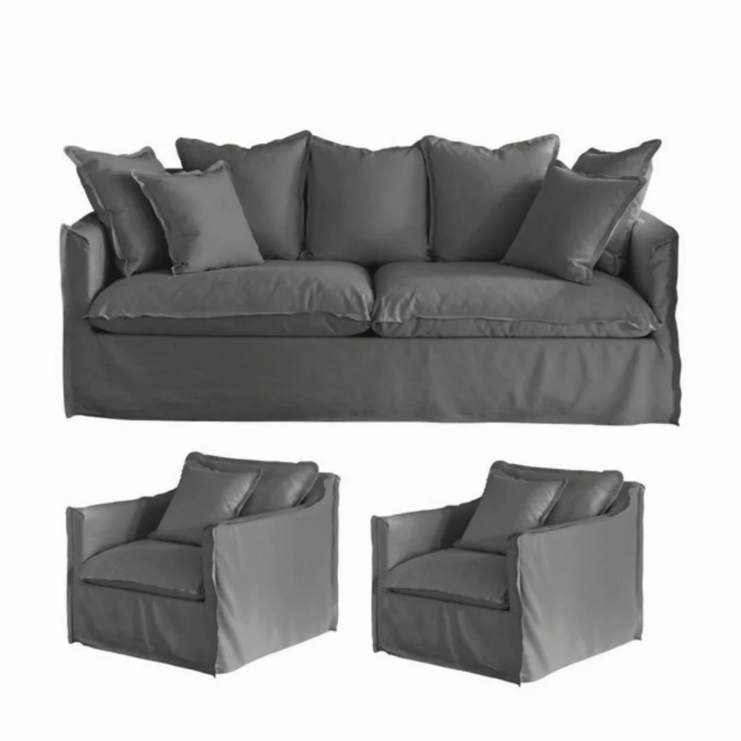 Mirabeau Sofa Sitzgruppe Tienen grau günstig online kaufen