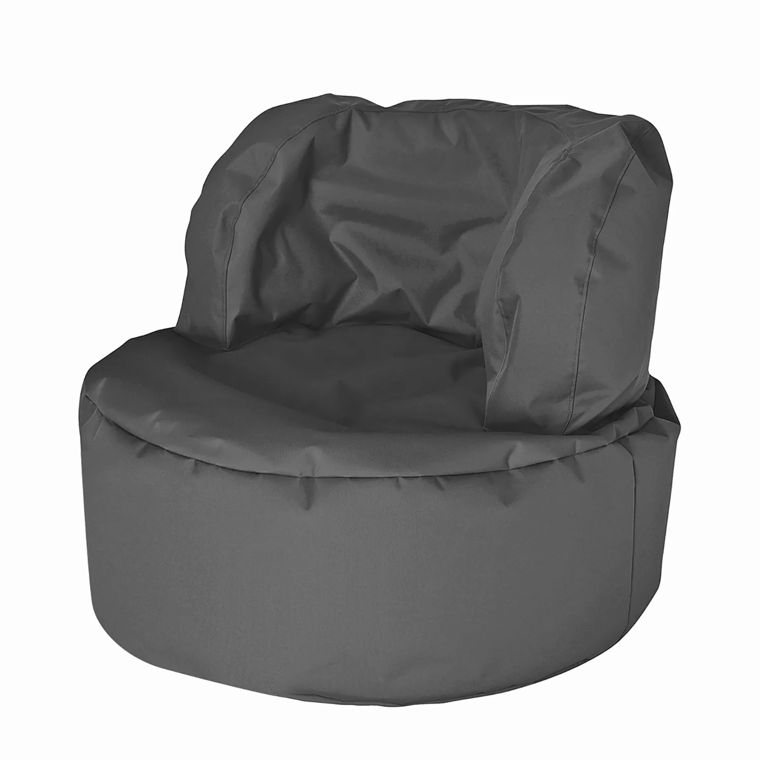home24 SITTING POINT Sitzsack Bebop Uni Scuba Basalt Webstoff 85x65x85 cm ( günstig online kaufen