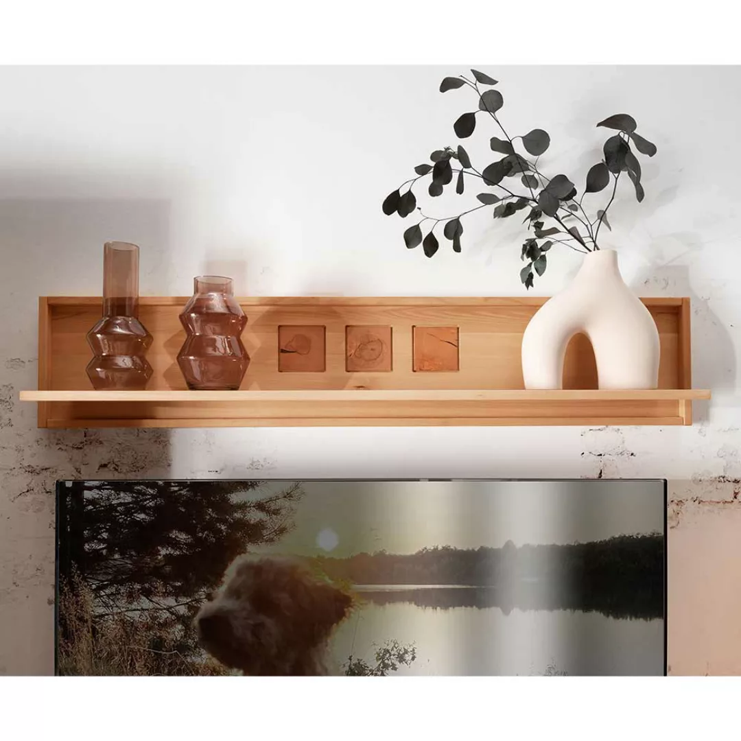 Echtholz Regal Wohnzimmer aus Kernbuche Massivholz modernem Design günstig online kaufen