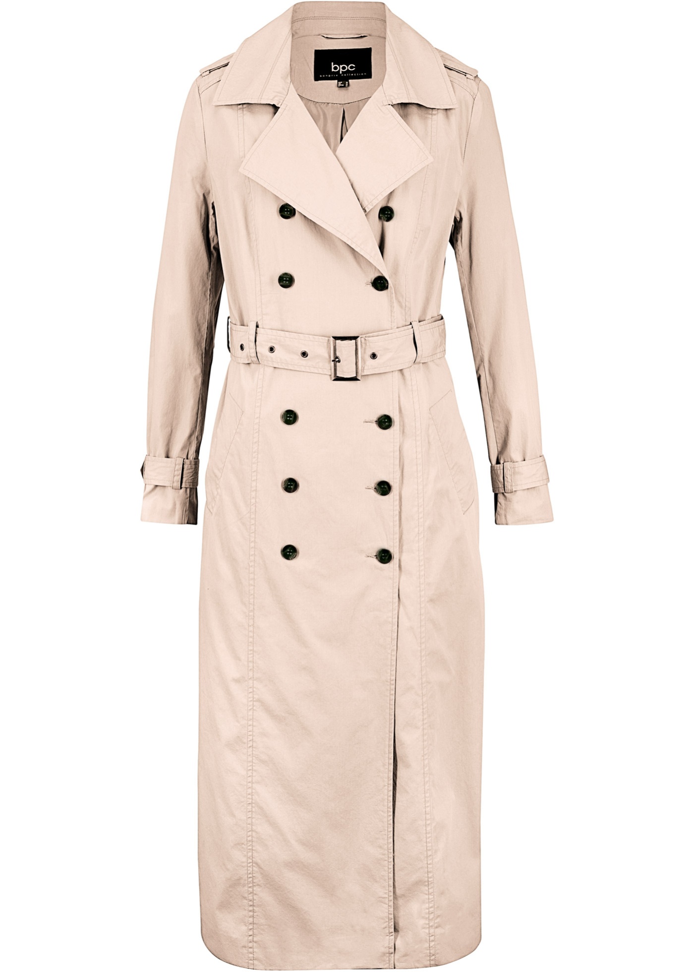 Long-Trenchcoat mit Taillengürtel günstig online kaufen