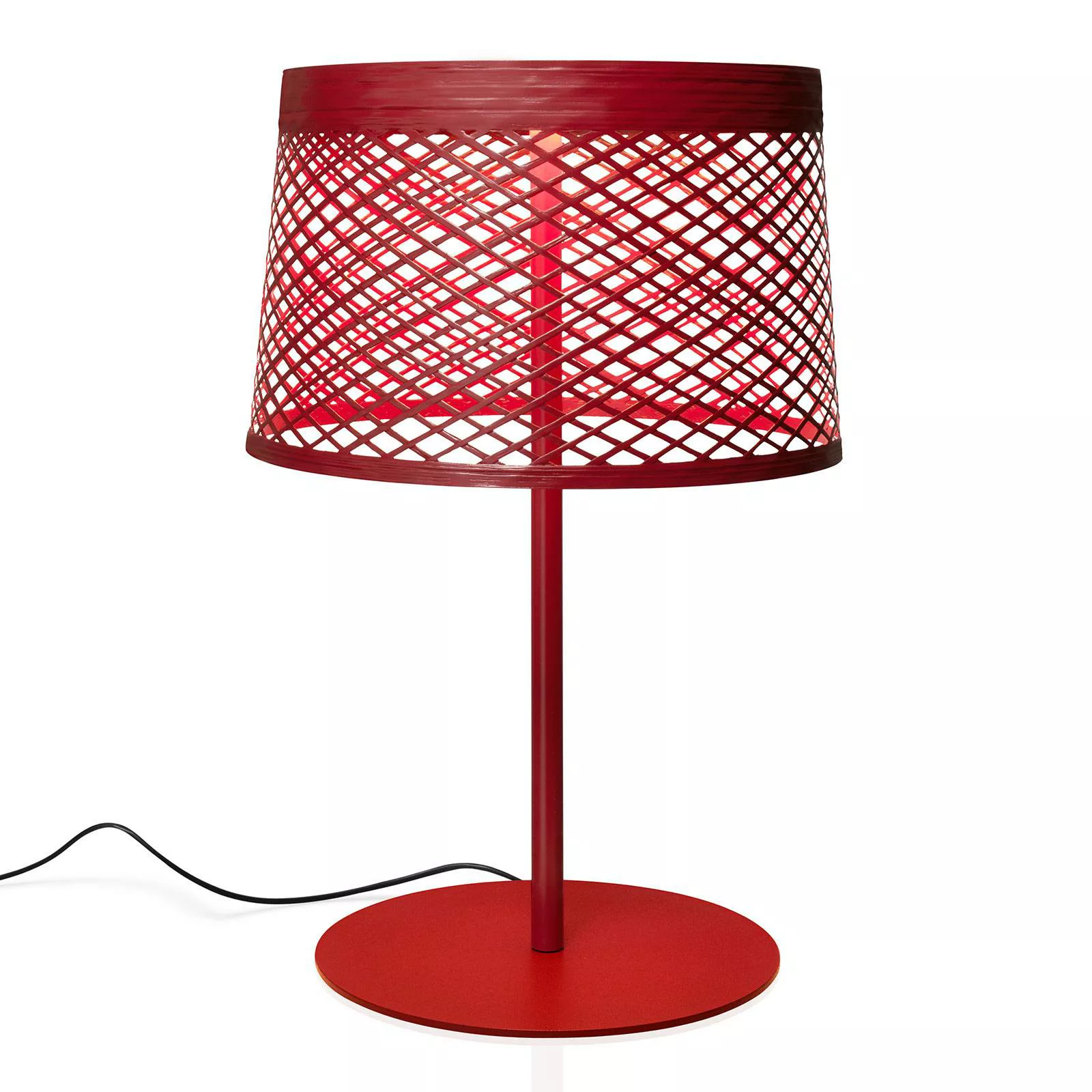 Foscarini Twiggy Grid XL LED-Tischlampe, karminrot günstig online kaufen