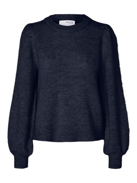 SELECTED FEMME Strickpullover SLFLulu (1-tlg) Drapiert/gerafft günstig online kaufen