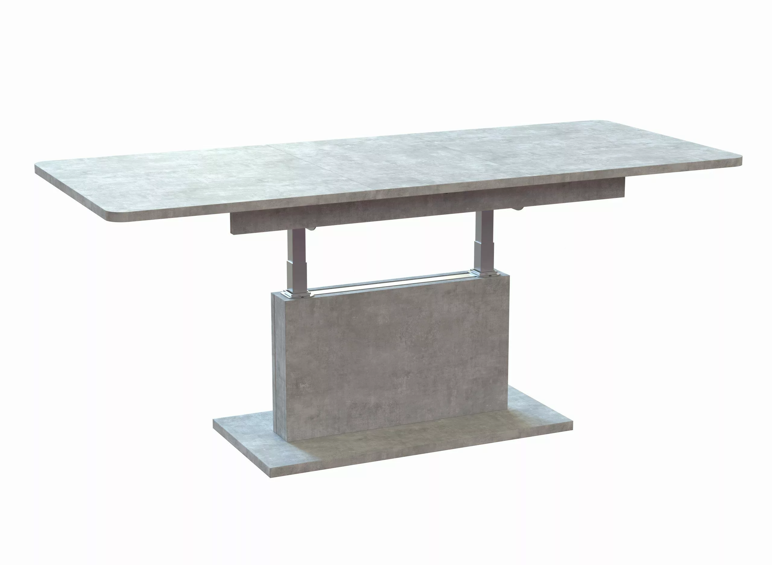 designimpex Couchtisch DC-1 Beton stufenlos höhenverstellbar günstig online kaufen