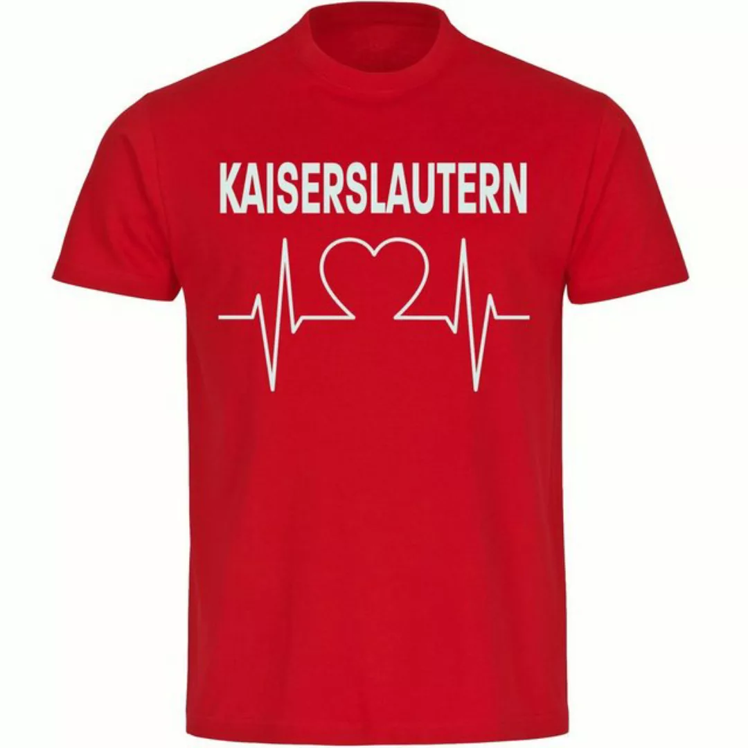 multifanshop T-Shirt Herren Kaiserslautern - Herzschlag - Männer günstig online kaufen