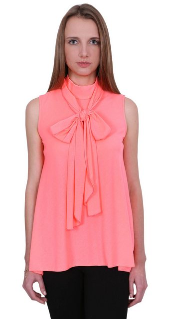 Sarcia.eu Blusentop John Zack Elegante neonfarbige Bluse mit Schleife L günstig online kaufen