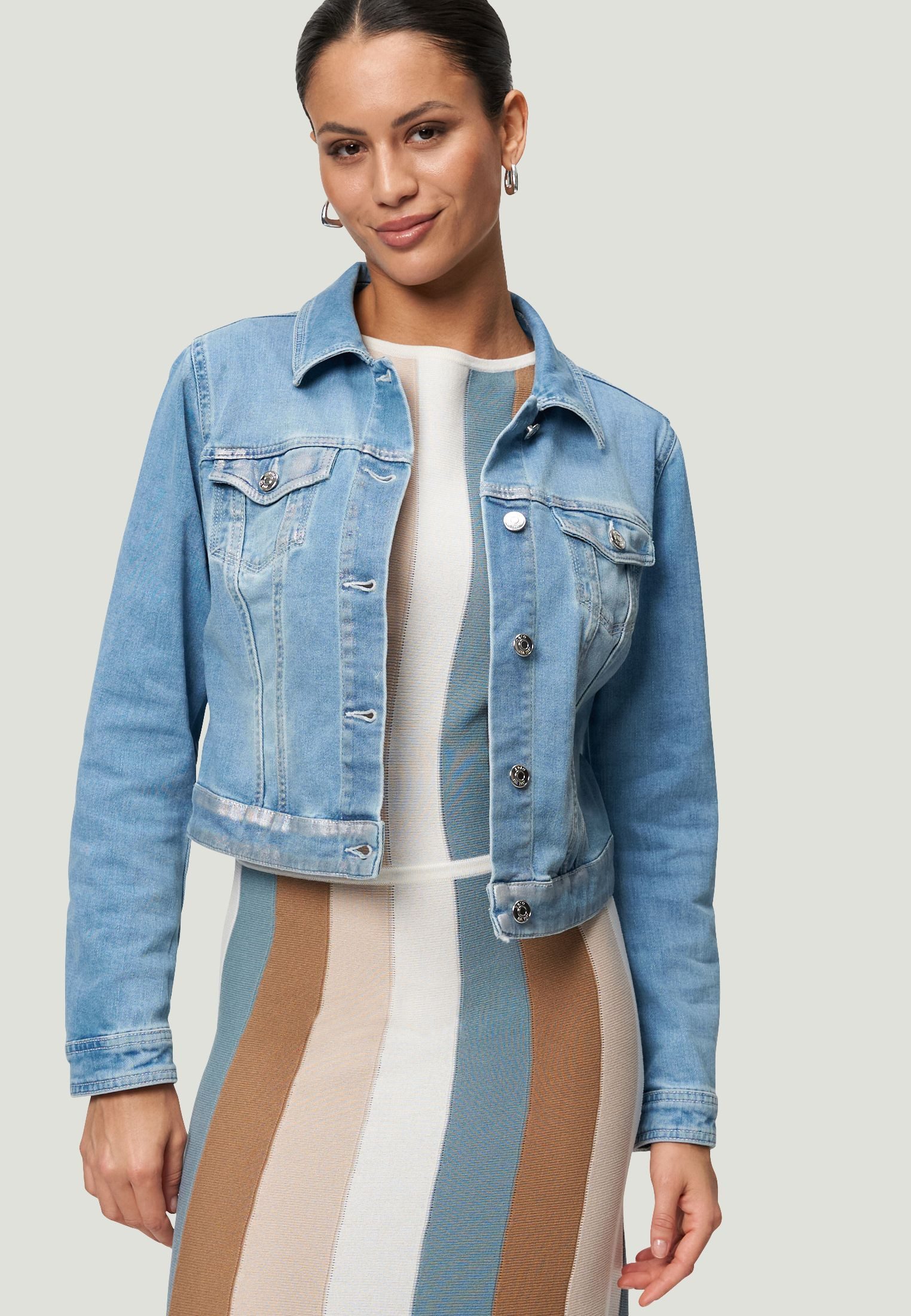 Zero Jackenblazer zero Jeansjacke blau mit günstig online kaufen