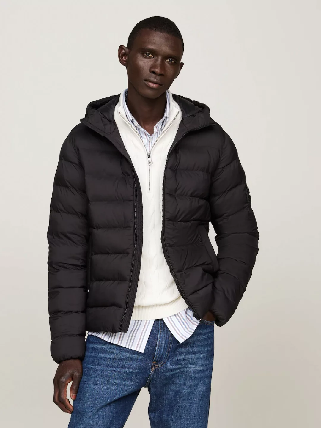 Tommy Hilfiger Steppjacke "MID WEIGHT HOODED JACKET", mit Kapuze günstig online kaufen