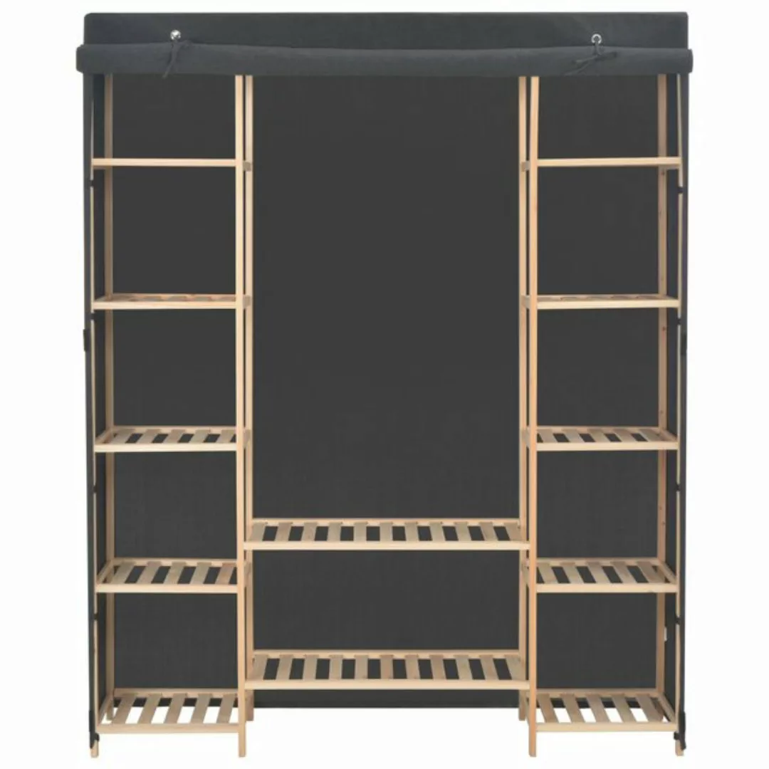 vidaXL Stoffschrank Kleiderschrank Grau 135 x 40 x 170 cm Stoff (1-St) günstig online kaufen