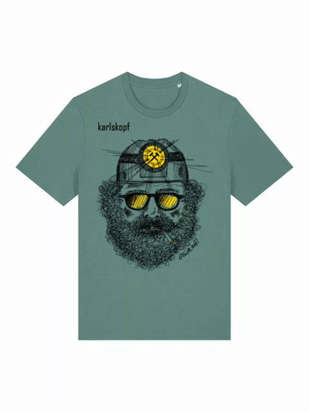 karlskopf Print-Shirt Rundhalsshirt Basic BERGMANN günstig online kaufen