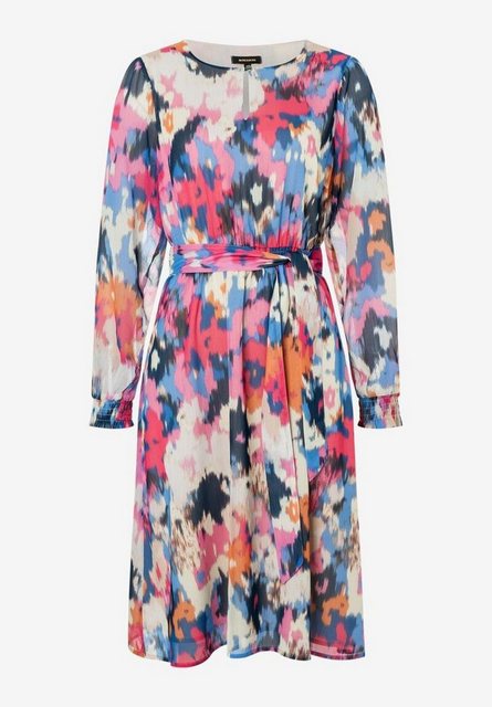 MORE&MORE Sommerkleid Chiffon Print Dress, ikat flower print günstig online kaufen