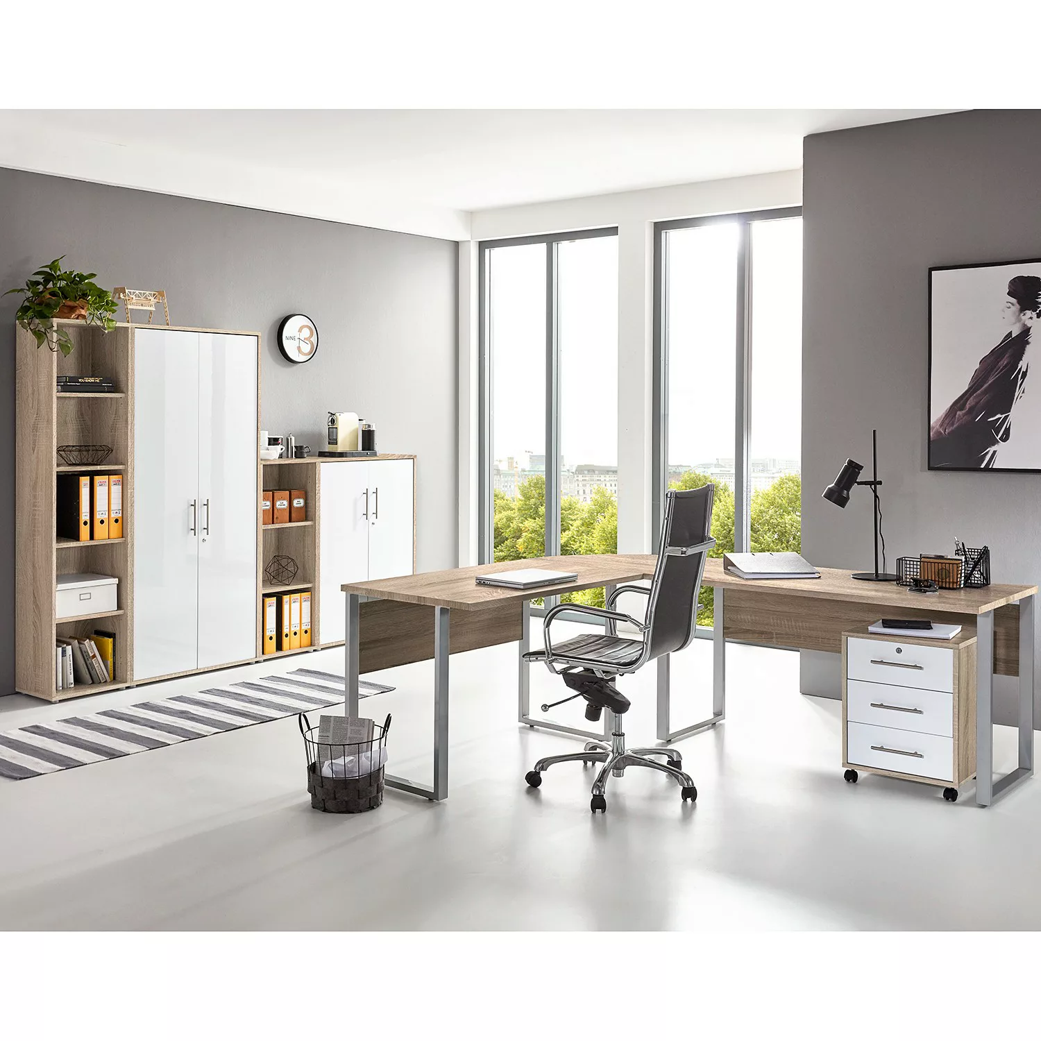 BMG Möbel Büromöbel-Set "Tabor Office", (Set, 8 tlg.) günstig online kaufen