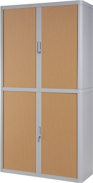 PAPERFLOW Aktenschrank Rollladenschrank easyoffice BxTxH 86x37,5x204cm grau günstig online kaufen