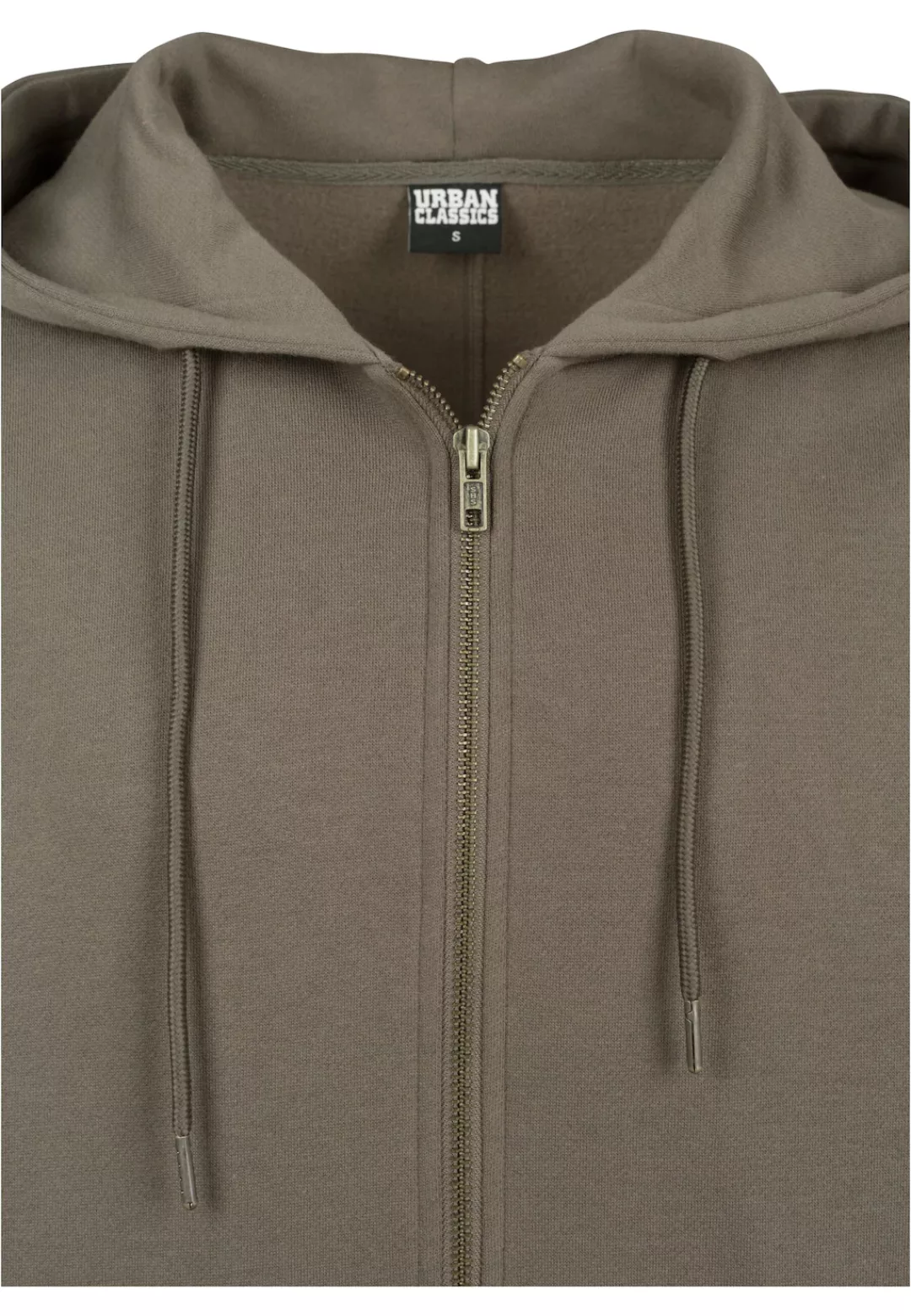 URBAN CLASSICS Sweatjacke "Urban Classics Herren Long Sweat Zip Hoody" günstig online kaufen