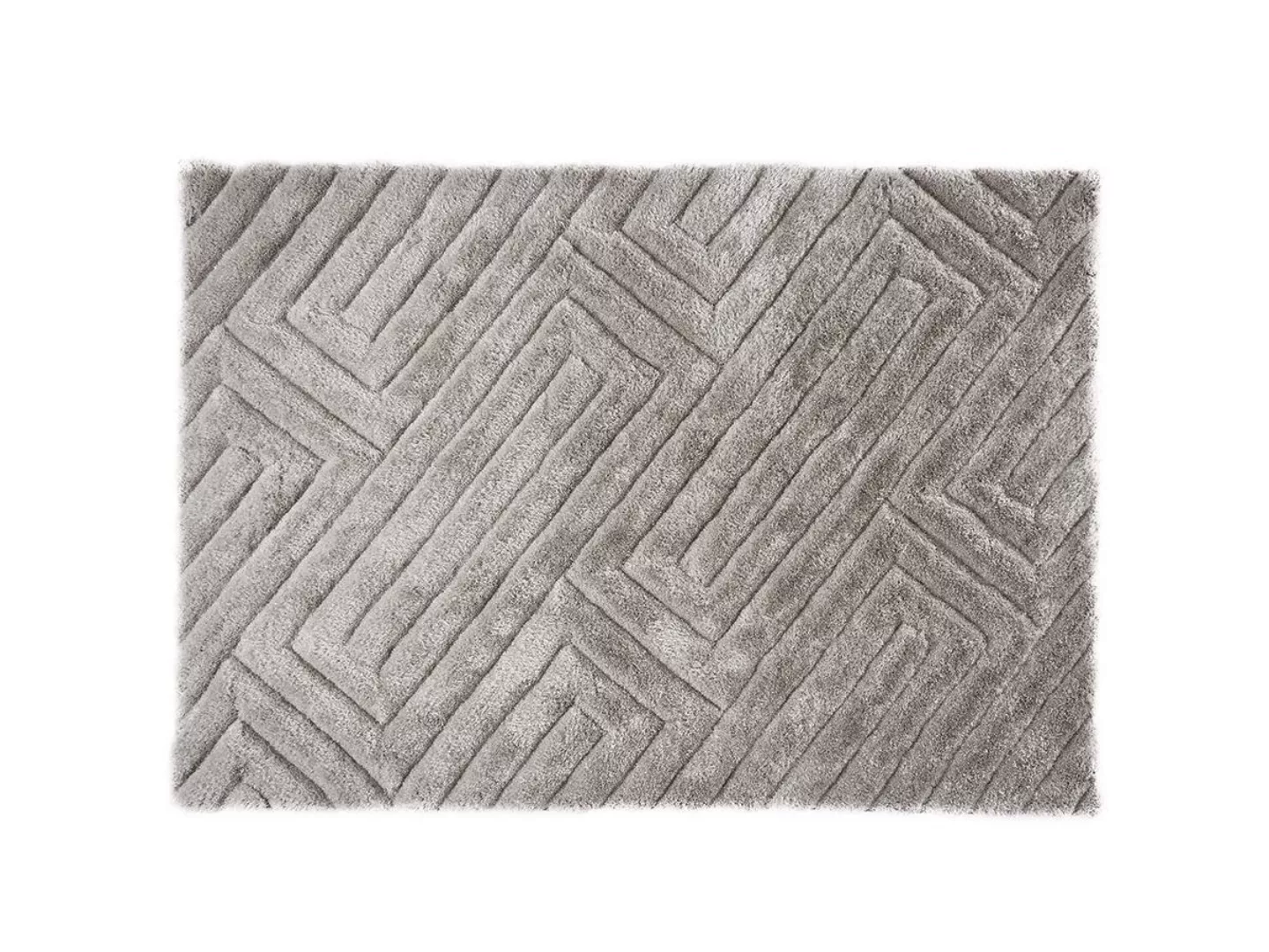 Hochflorteppich - 160 x 230 cm - Grau - MAZE günstig online kaufen