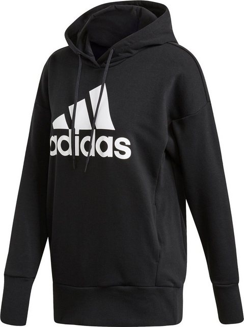 adidas Sportswear Hoodie W BOS LONG HD BLACK/WHITE günstig online kaufen