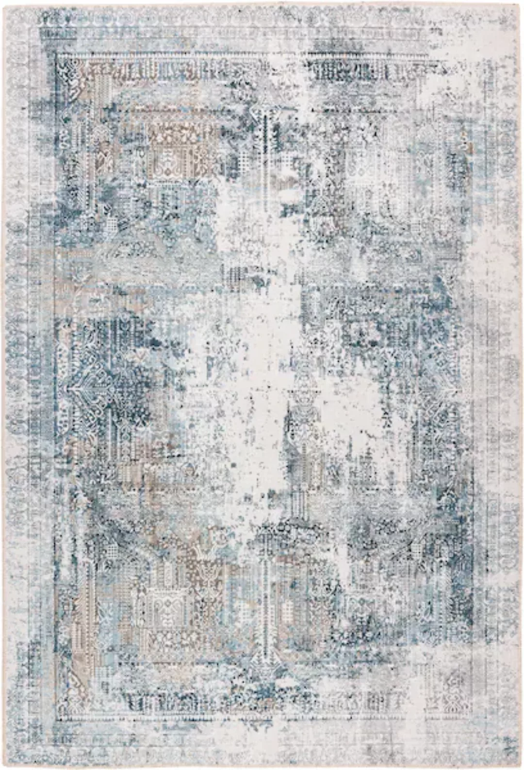 me gusta Teppich »Faye 1025«, rechteckig, Flachgewebe, gedrucktes Motiv, Wo günstig online kaufen