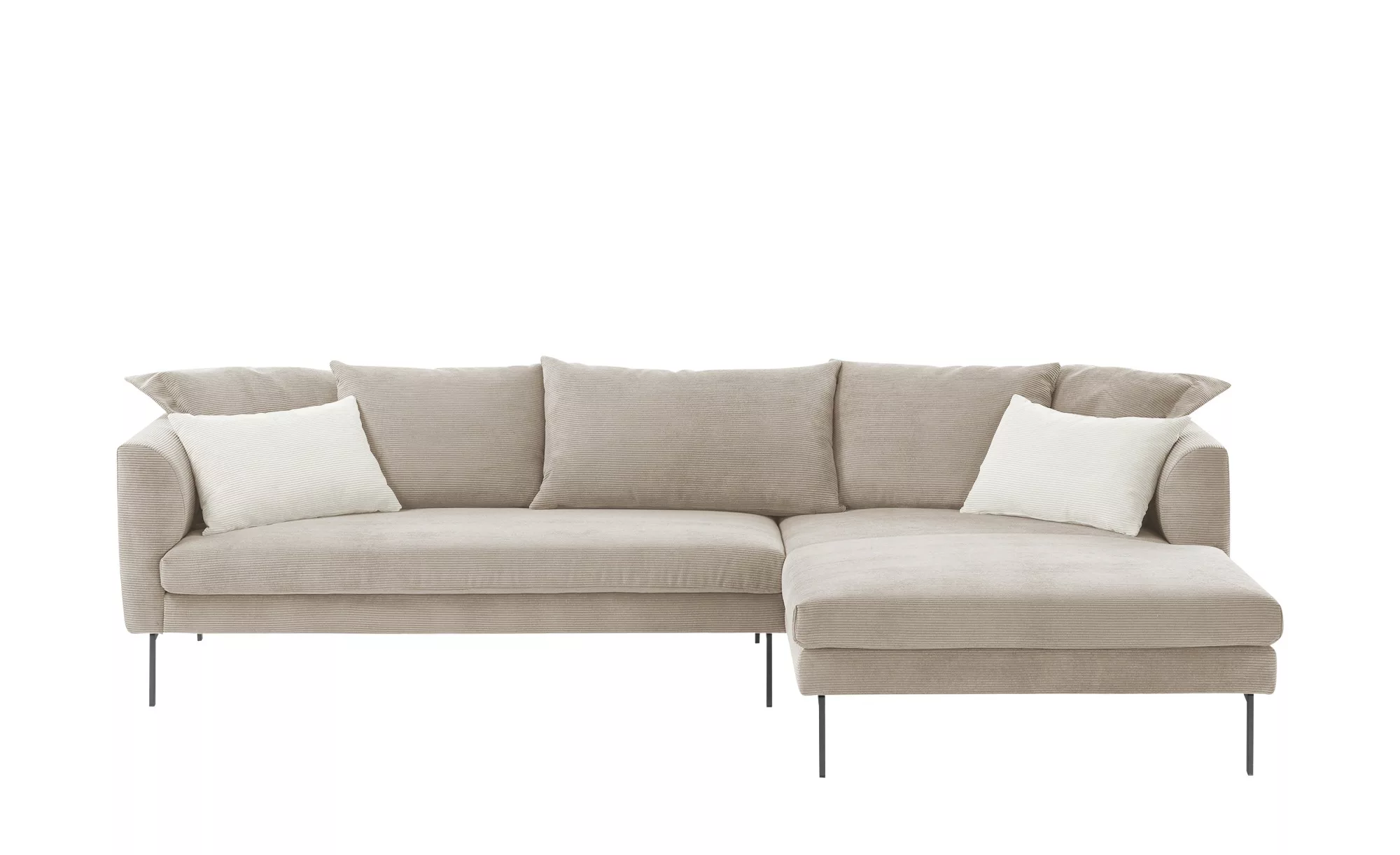 Gray & Jones Ecksofa aus Cord Avola ¦ grau ¦ Maße (cm): B: 284 H: 85 T: 178 günstig online kaufen