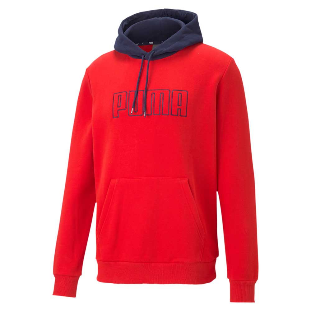 Puma Block Emb Kapuzenpullover M High Risk Red günstig online kaufen